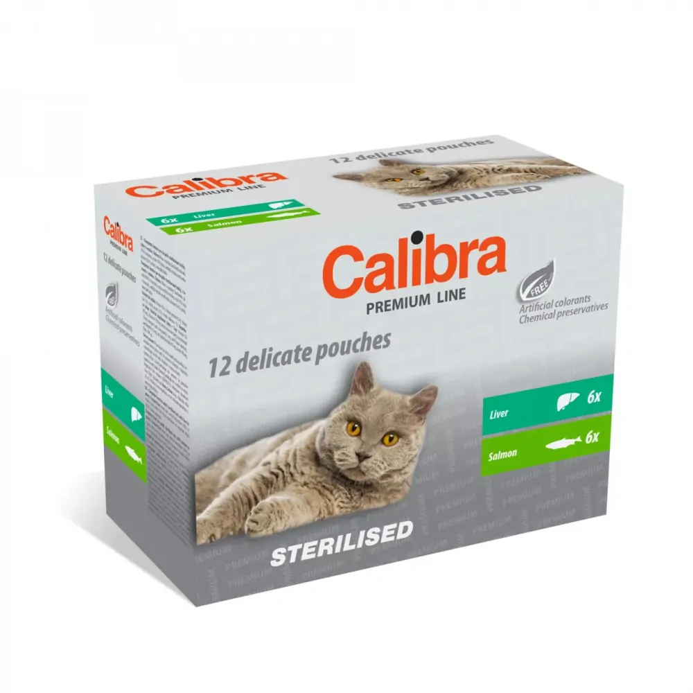 Calibra Cat kapsičky Premium Sterilised multipack 12x100g