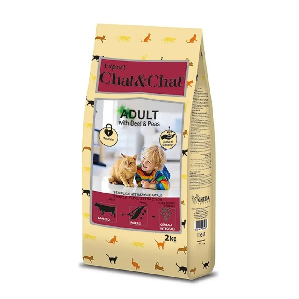 Chat & Chat Expert Adult Beef & Peas 2 kg