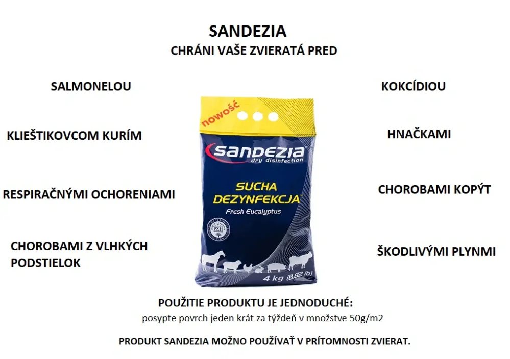 SANDEZIA suchá dezinfekcia 10kg