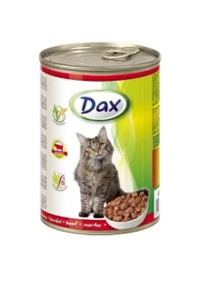 Dax Mačka Konzerva - Hovädzie kúsky v omáčke 415g