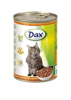 Dax Mačka Konzerva - Hydina kúsky v omáčke 415g