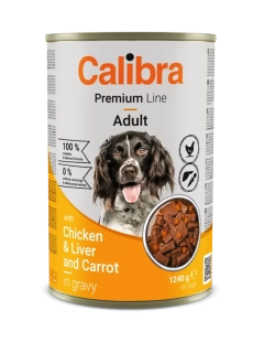 Calibra Dog Premium konzerva with Chicken&Liver 1240g