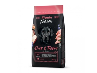 FITMIN DOG FOR LIFE DUCK&TURKEY 12 kg