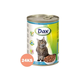 Dax Mačka Konzerva - Rybacie kúsky v omáčke 24x415g